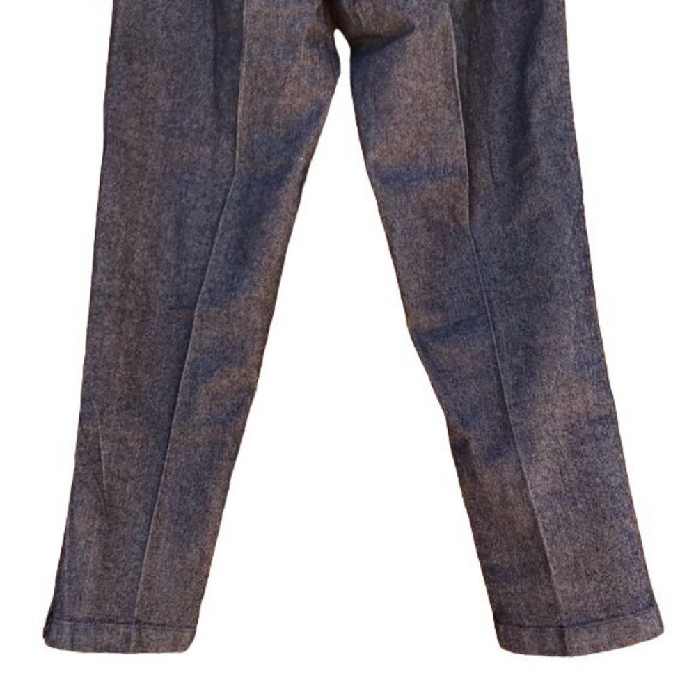 Salon Studio Side Button Elastic Waist Pull On Denim Style Pant Size L - Picture 8 of 8